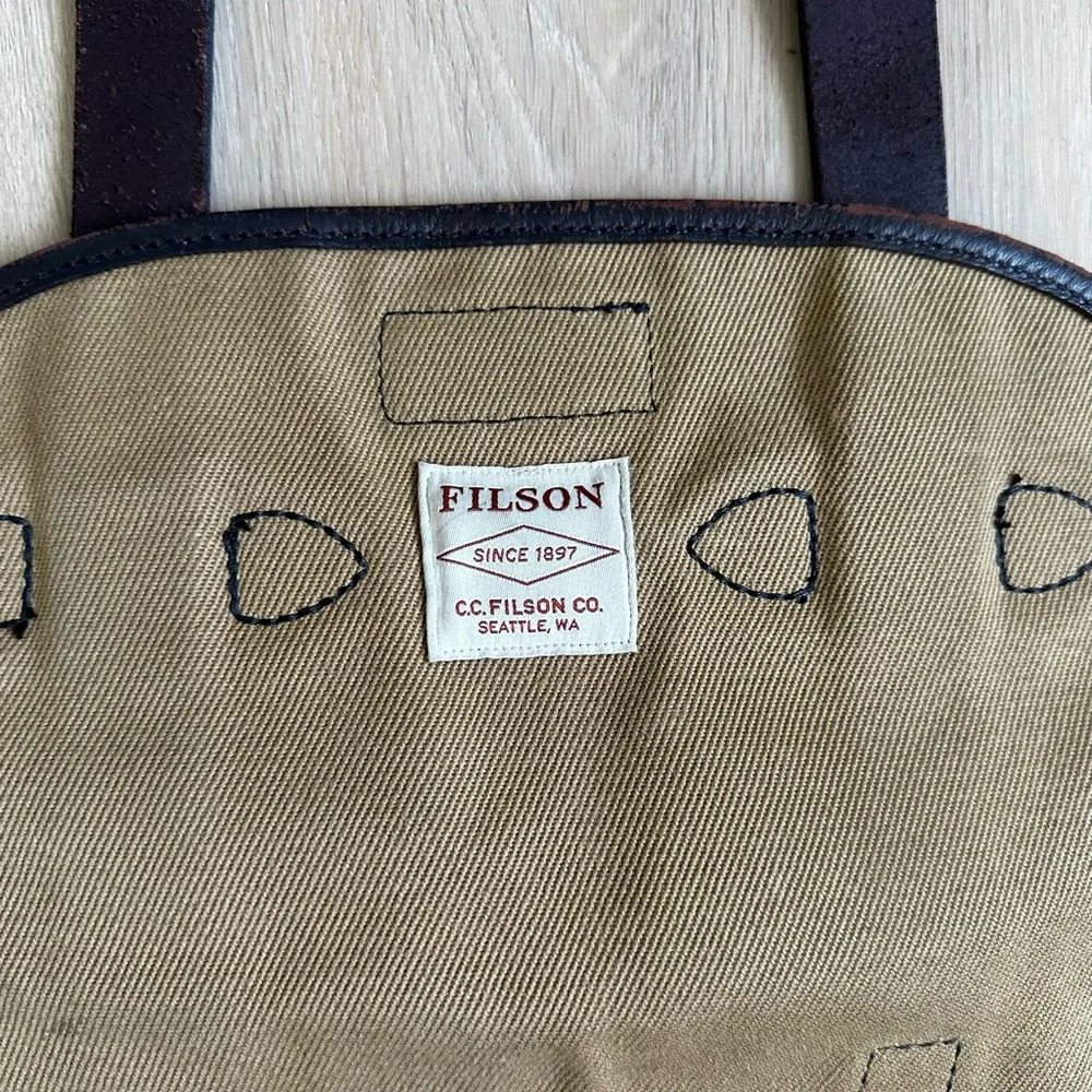 Filson Twill Rucksack Backpack. - Picture 4 of 8